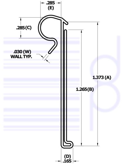 1-1/4" Data Trak (31.750 mm)