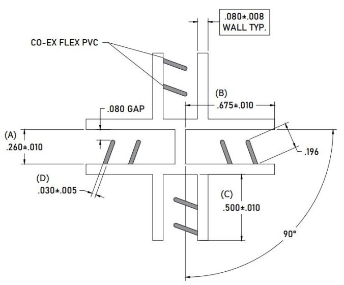 Four Way Holder (1/8" - 3/16")