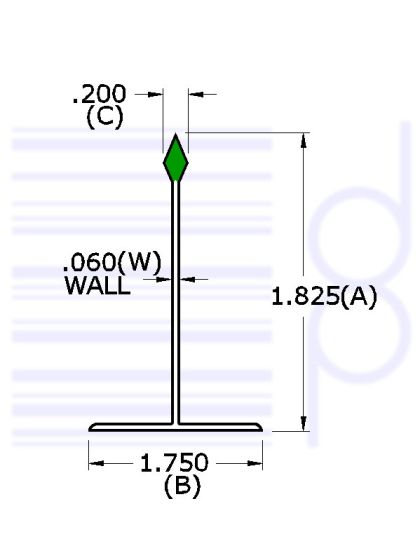 2 IN. Divider White/ Green 27 IN.