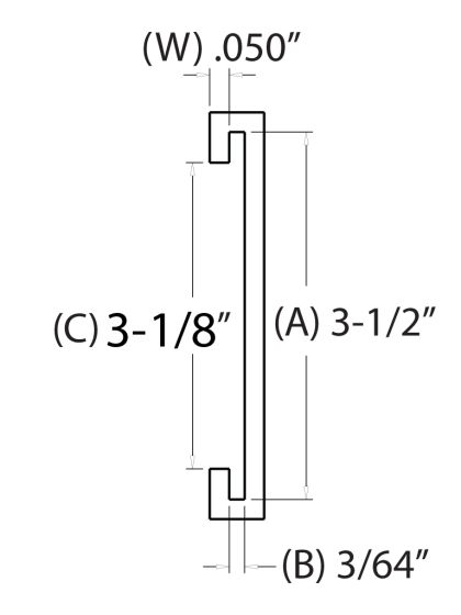 3-1/2 IN. C-Channel (88.9000 mm)