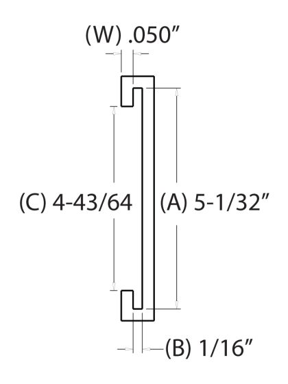 5 IN. C-Channel (127.00 mm)