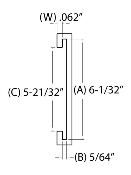 6 IN. C-Channel (152.4000 mm)
