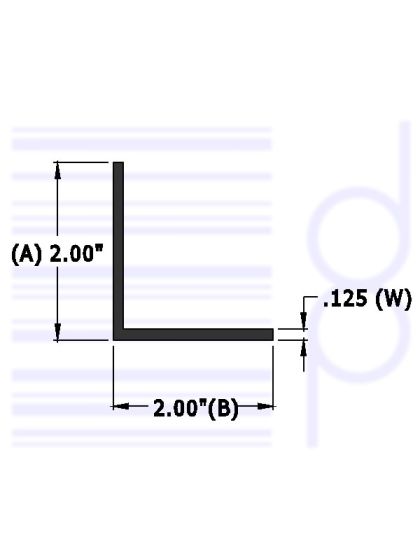 2 IN. x 2 IN. Right Angle (50.8 mm)