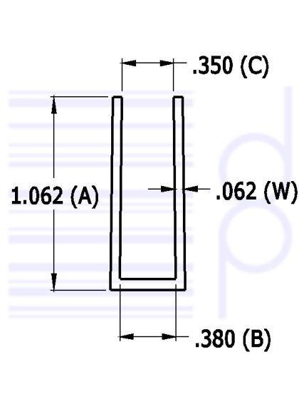 3/8 IN. U-Channel (9.525 mm)