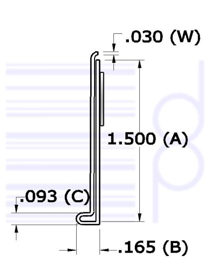1-1/2" Data Trak (38.100 mm)