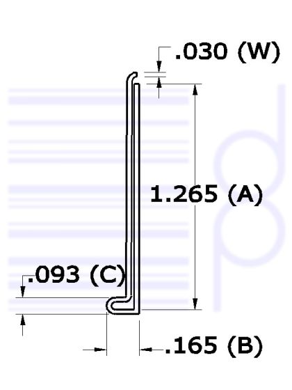 1-1/4 IN. Data Trak (31.750 mm)