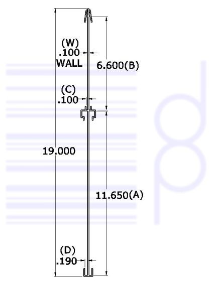 Two Sided Large Sign Board H=19" x L=30"