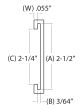 2-1/2 IN. C-Channel (63.5000 mm)
