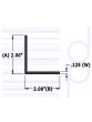 2 IN. x 2 IN. Right Angle (50.8 mm)