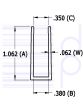 3/8 IN. U-Channel (9.525 mm)