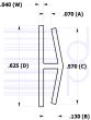1/16 IN. H-Channel (1.587 mm) 