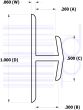 1/4 IN. H-Channel (6.350 mm)