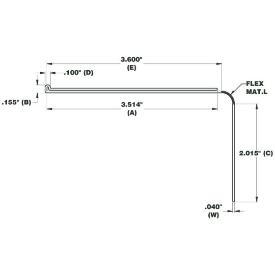 3-1/2 In Flip Up Data Trak