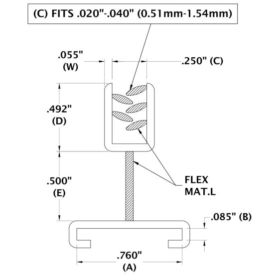 Fits up to 3/64" material - Versa Grip Aisle Invader (0.51-1.54 mm.)