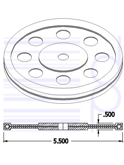 5-1/2 IN. Turntable