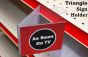 Two Sided Triangle Aisle Sign Holder