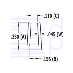 1/8 IN. U-Channel (3.175 mm)