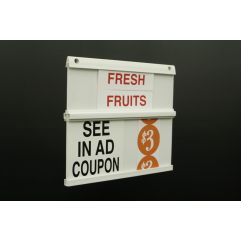 Two Sided Small Sign Board H=10-3/4" x L=12-1/2"