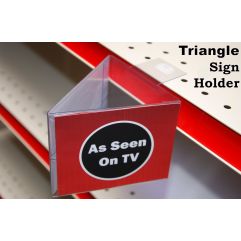 Two Sided Triangle Aisle Sign Holder