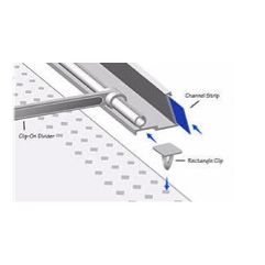 Invisa-Trak® Rail Attachment Clip - For Round or Diamond Holes